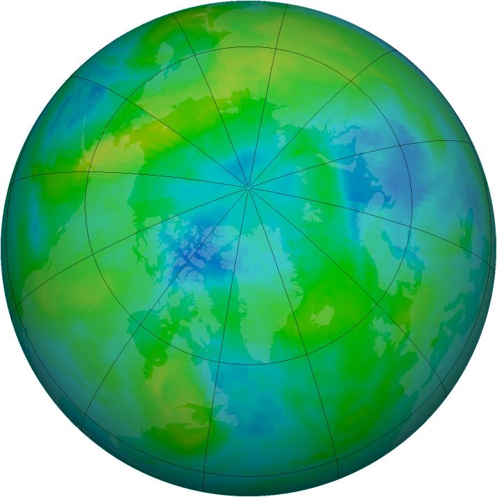 Arctic ozone map for 04 October 1981